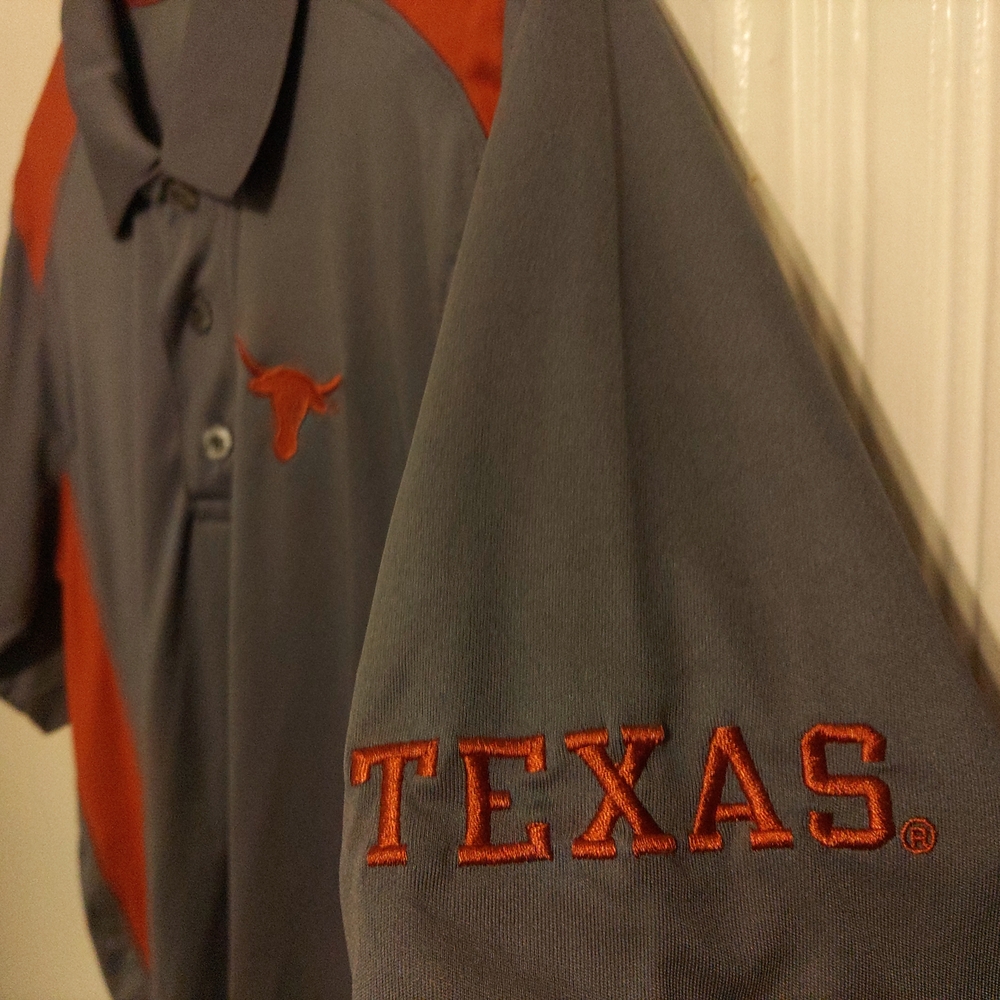 Knights Apparel Gray Polo with Orange Trim